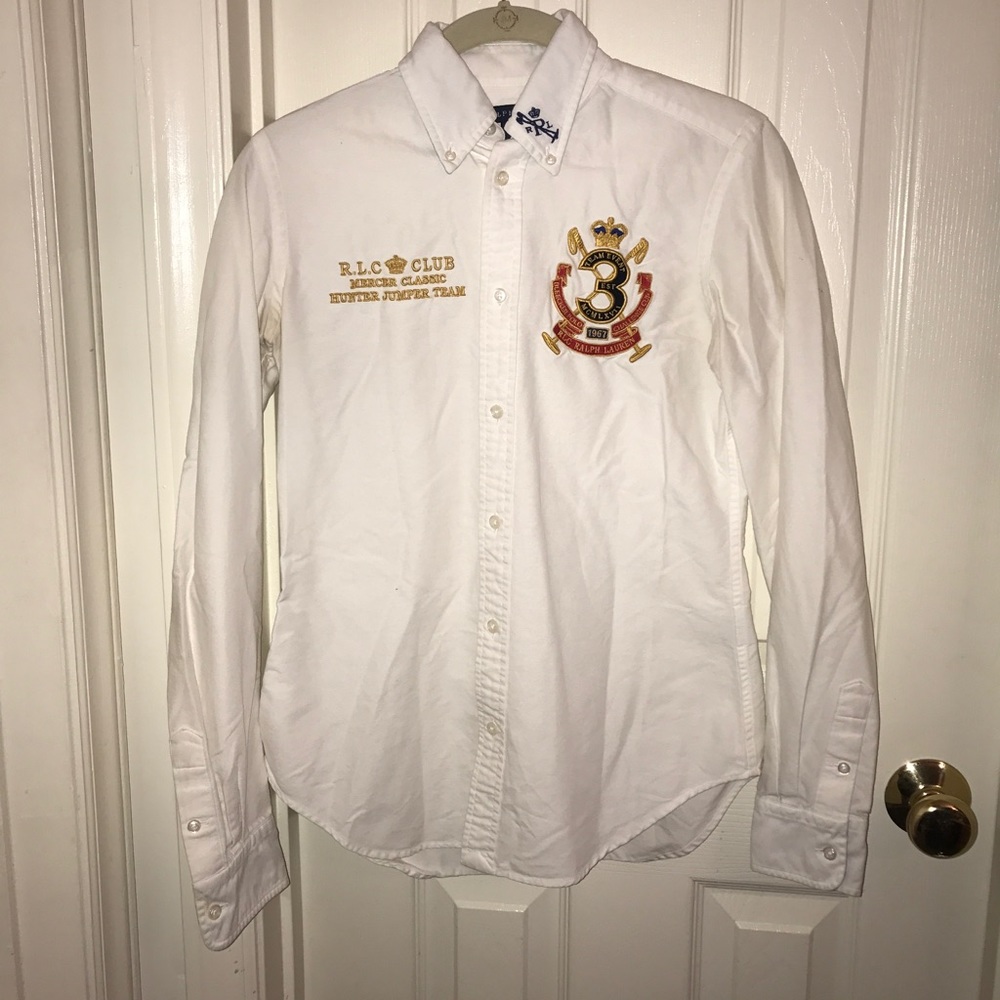 White Button-down Shirt by Ralph Lauren